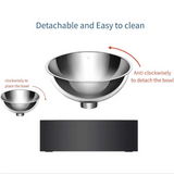Adjustable elevated pet feeding bowls for dogs and cats