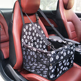 Pet car seat carrier with thick cushion for cats and dogs