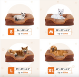 Orthopedic memory foam pet bed for small dogs and cats