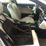 Pet car seat carrier with thick cushion for cats and dogs