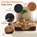 Orthopedic memory foam pet bed for small dogs and cats