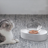 Adjustable elevated pet feeding bowls for dogs and cats